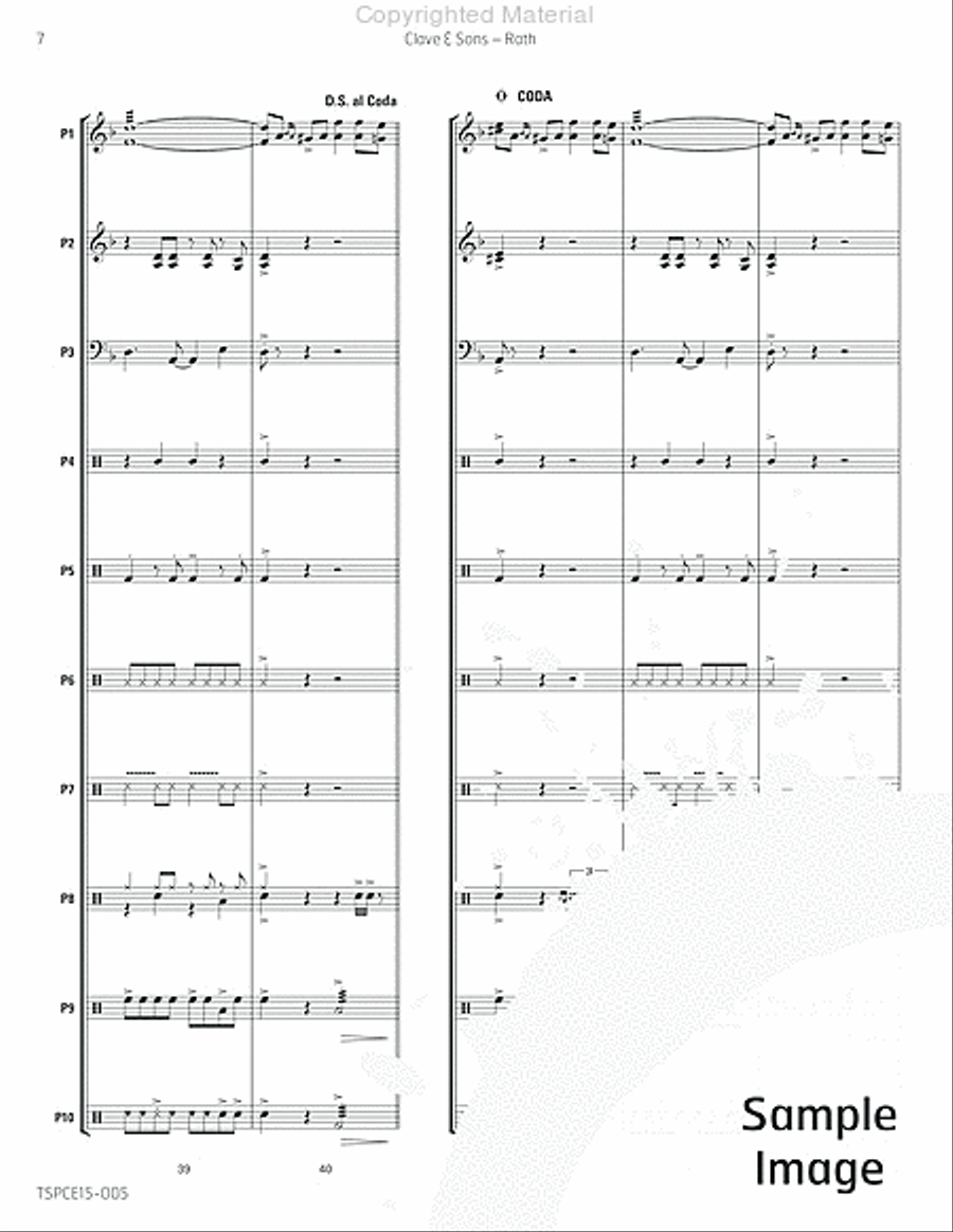 Clave & Sons Percussion Ensemble scores gallery preview page 11