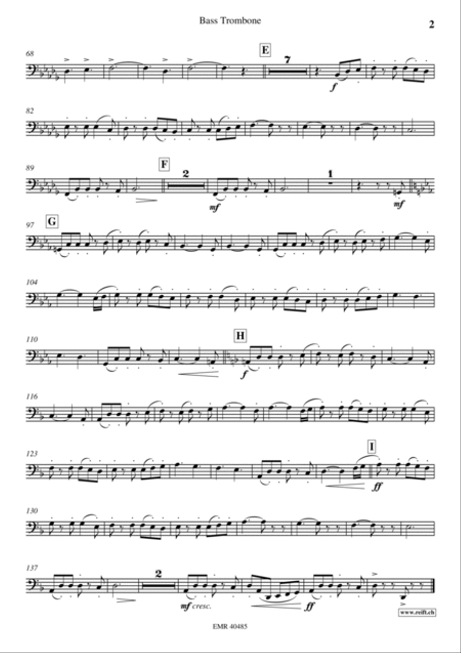 Johnny's March Trombone scores gallery preview page 3