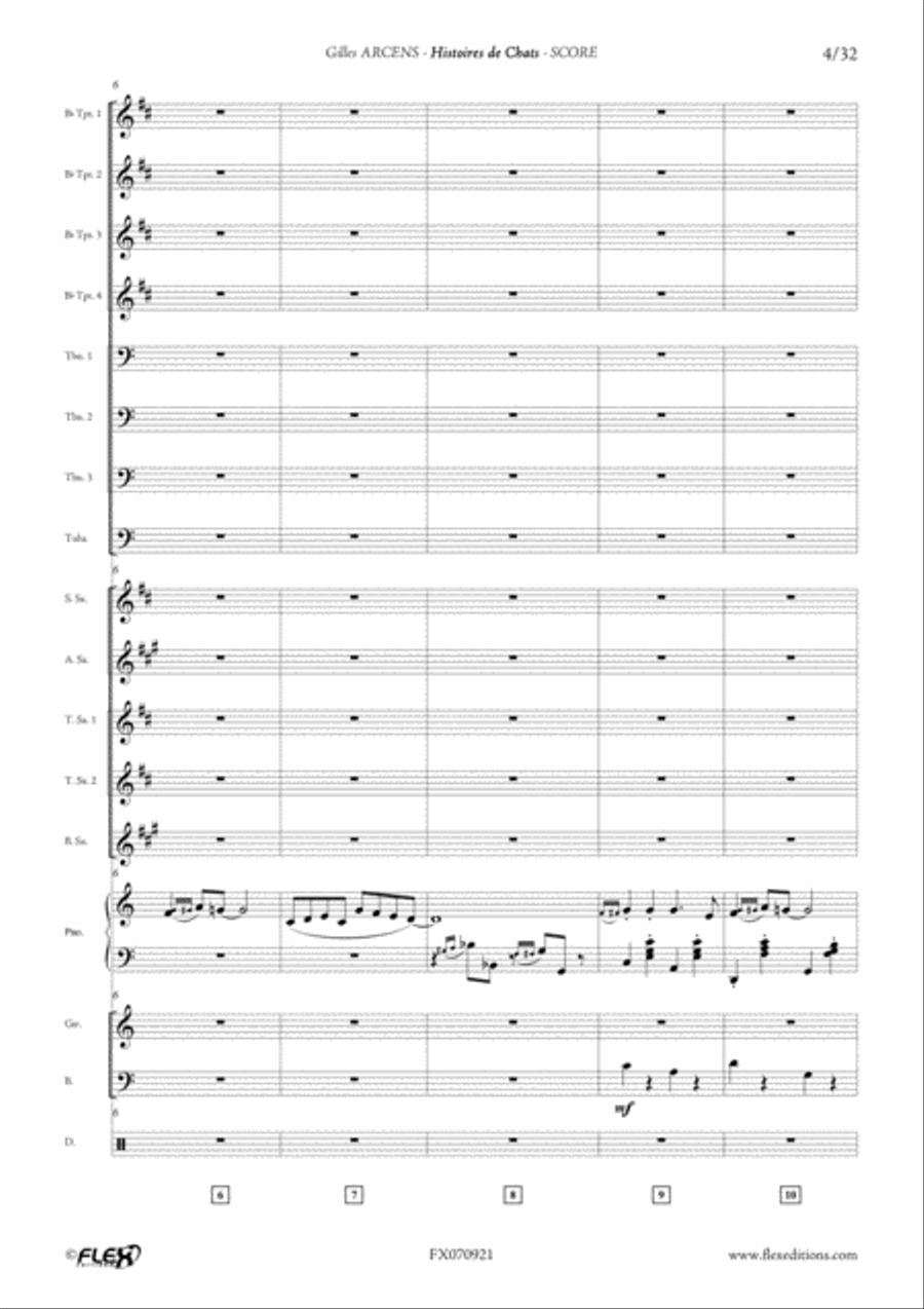 Histoires de Chats Histoires de Chats Big Band scores gallery preview page 4