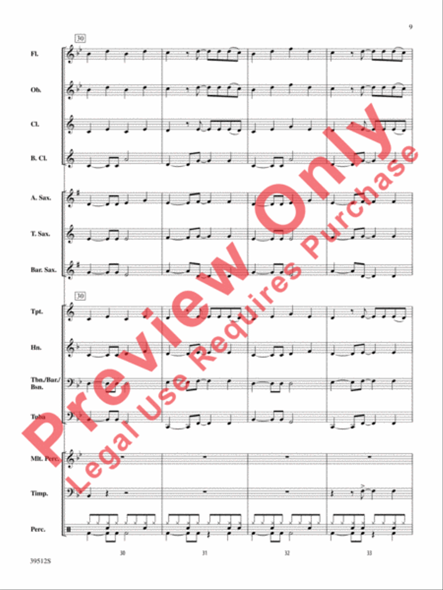 Dumb Love Dumb Love Concert Band scores gallery preview page 10