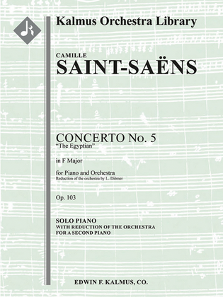 Book cover for Concerto for Piano No. 5 in F, Op. 103 Egyptian