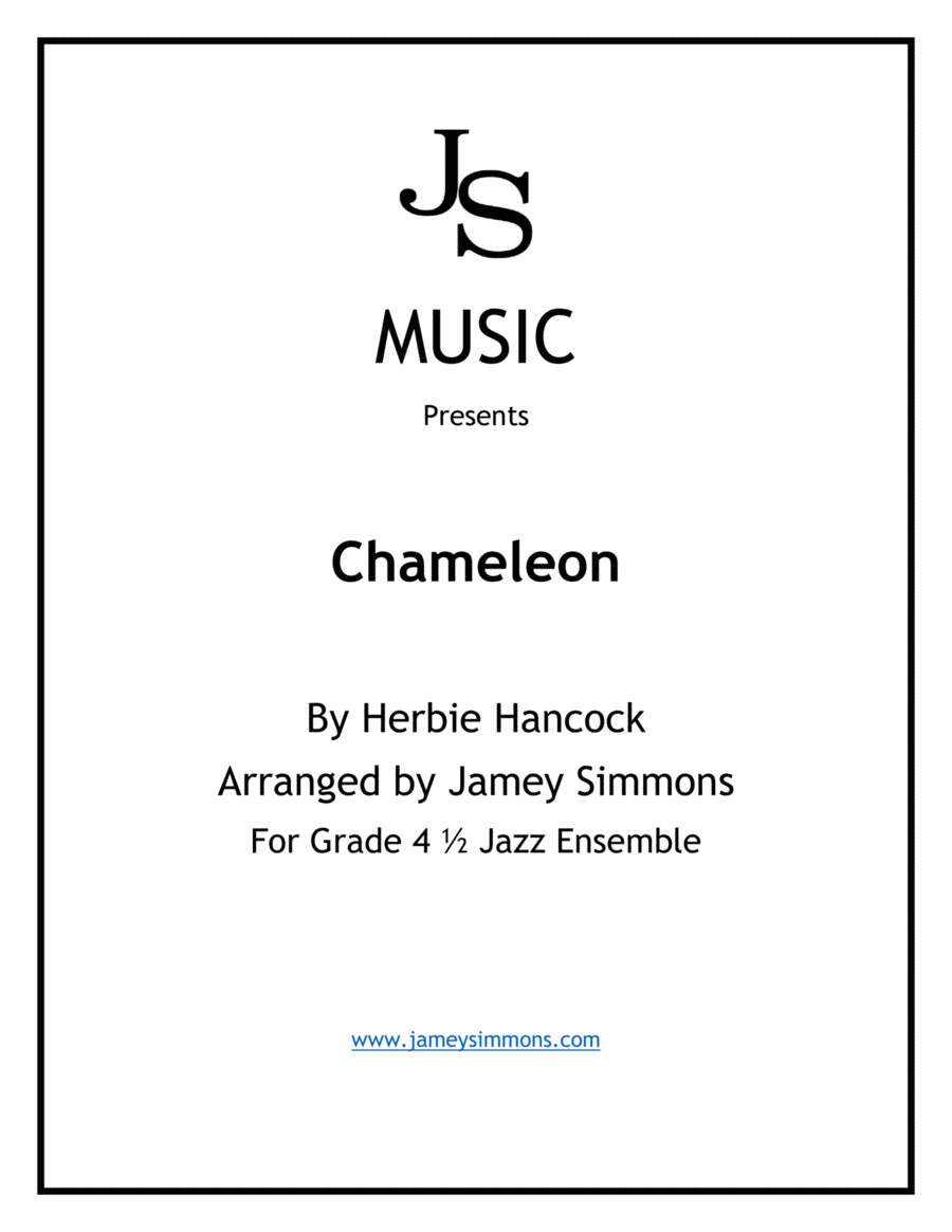 Chameleon by Herbie Hancock Jazz Ensemble - Digital Sheet Music