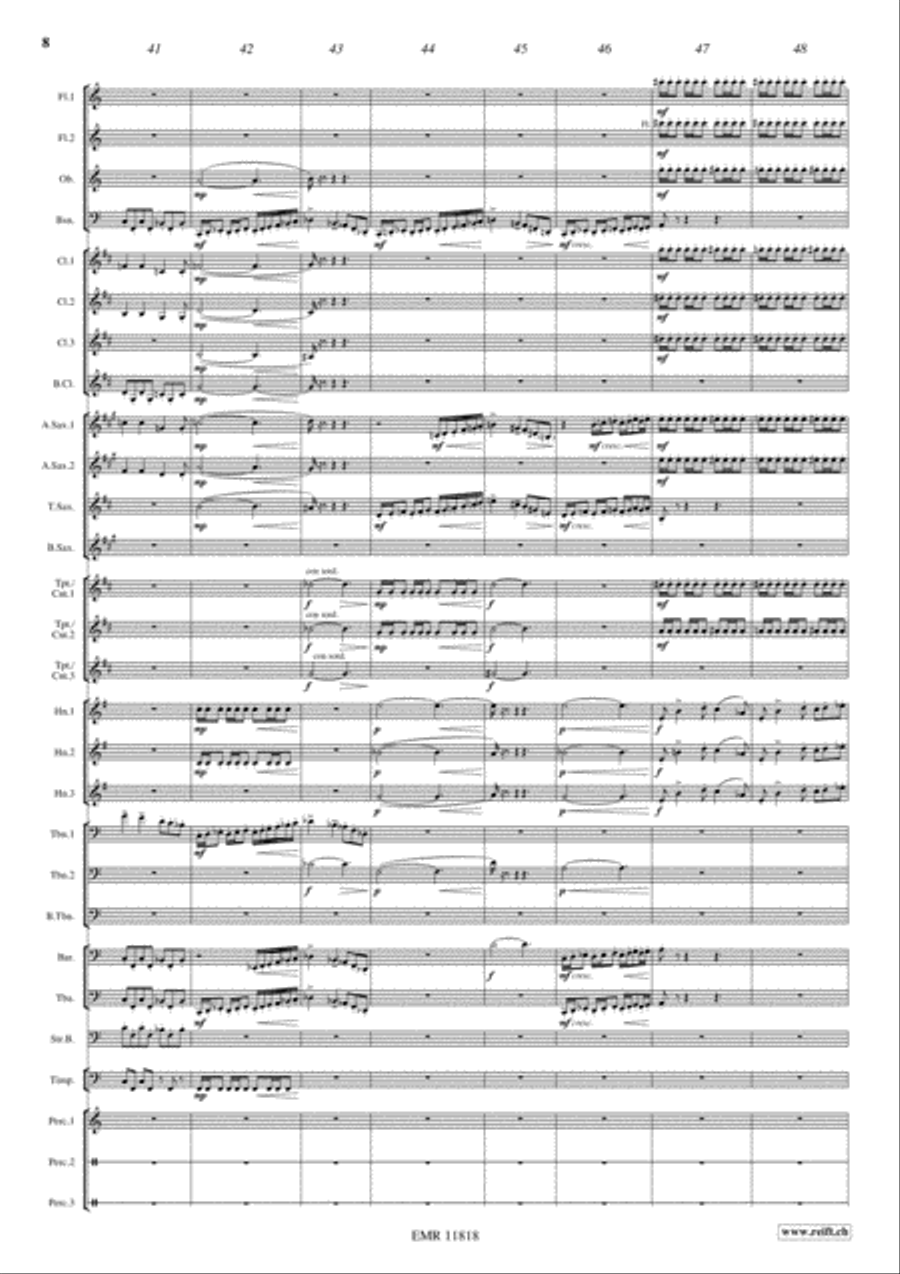 The Perfect Fool Concert Band scores gallery preview page 9