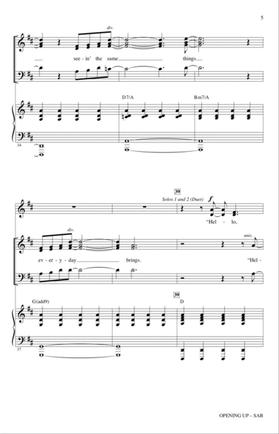 Opening Up (from Waitress The Musical) (arr. Mac Huff) 3-Part scores gallery preview page 4