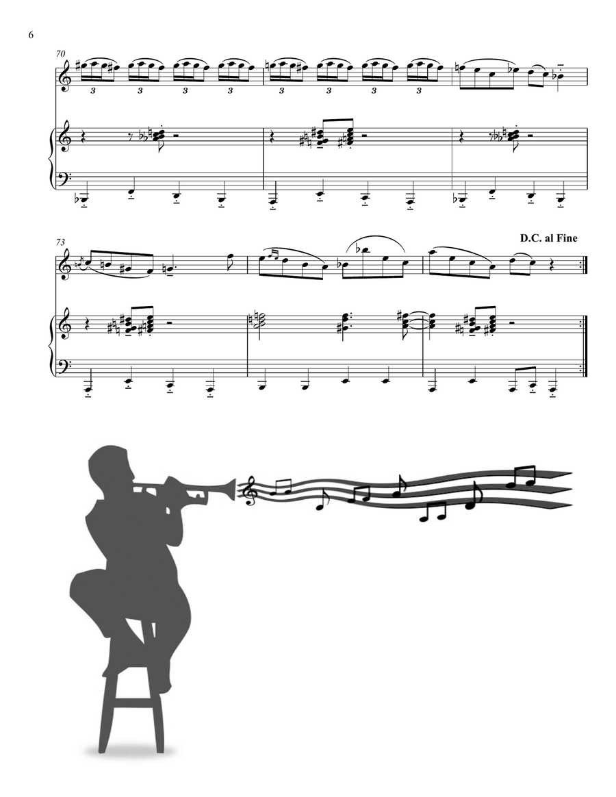 A Night In Tunisia Piano scores gallery preview page 6