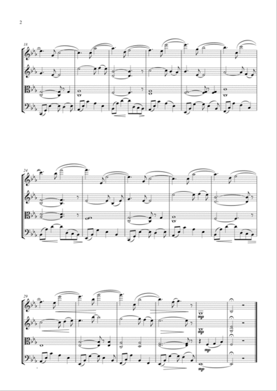 The John Dunbar Theme String Quartet scores gallery preview page 2