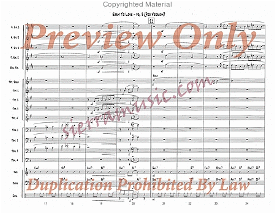 Easy To Love (Pro) Easy To Love (Pro) Big Band scores gallery preview page 4