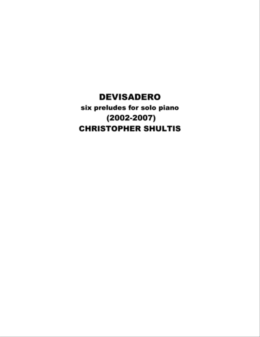 [Shultis] Devisadero Piano Solo scores gallery preview page 3