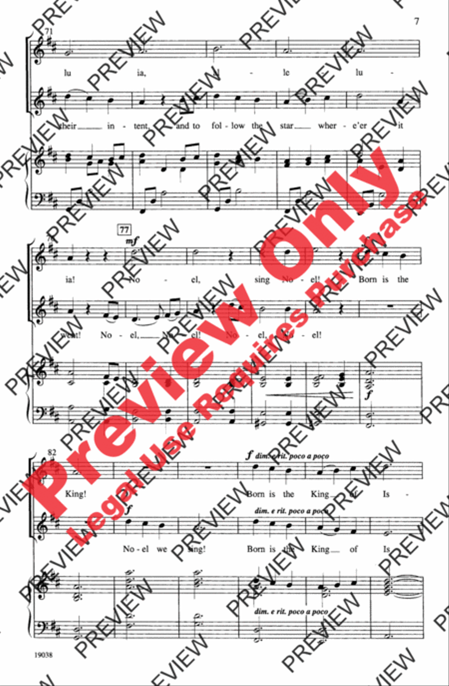Minuet Noel 2-Part scores gallery preview page 7