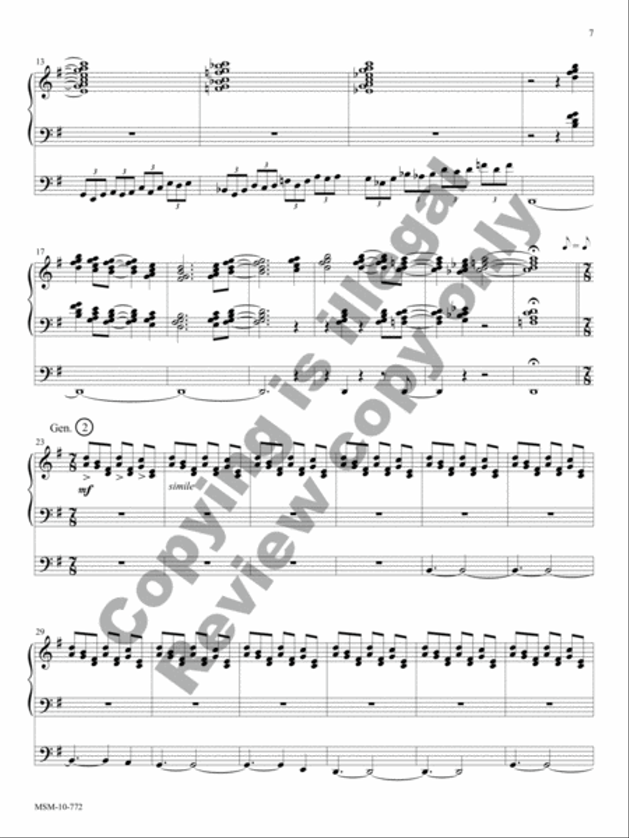 Praise, My Soul: Three Joyful Hymn Arrangements Organ scores gallery preview page 4