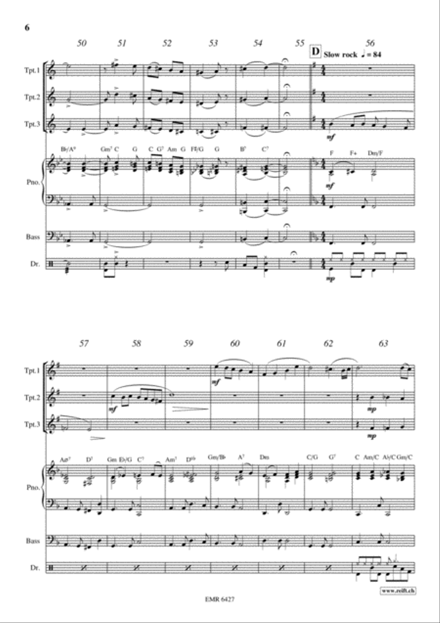 Final Curtain Trumpet Trio scores gallery preview page 6