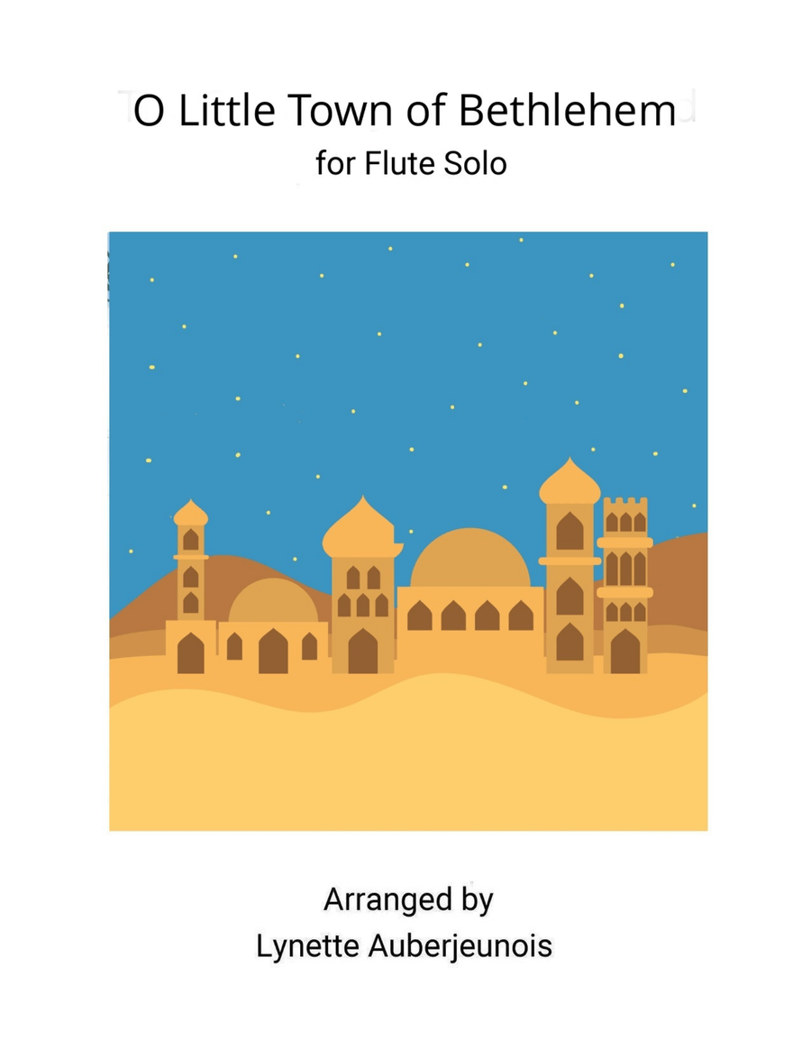 O Little Town of Bethlehem - Flute Solo Chamber Music scores gallery preview page 1
