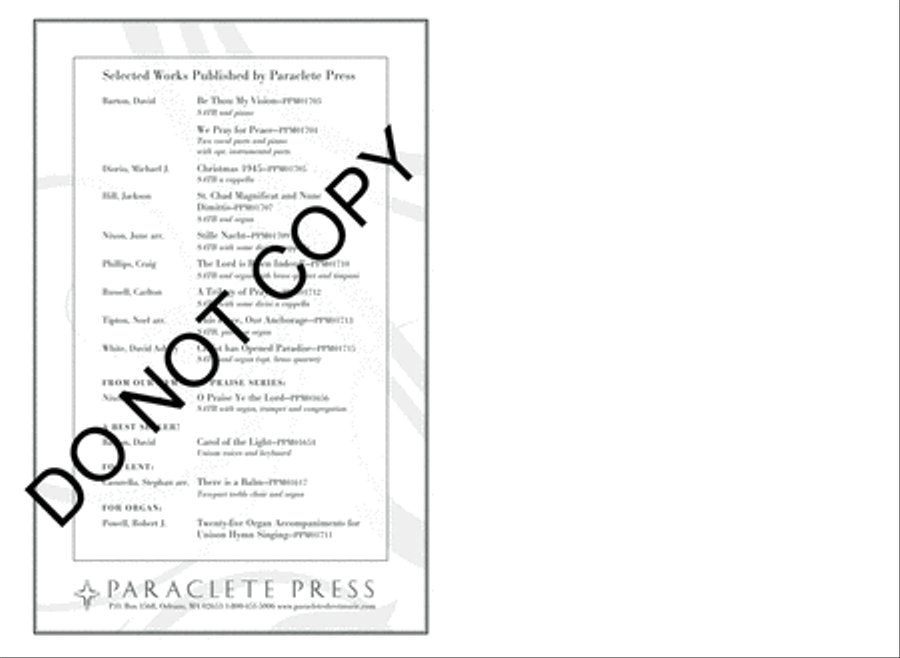 Preces and Responses 4-Part scores gallery preview page 8