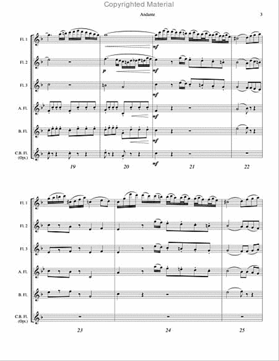 Andante, K. 616 Andante, K. 616 Flute Choir scores gallery preview page 4