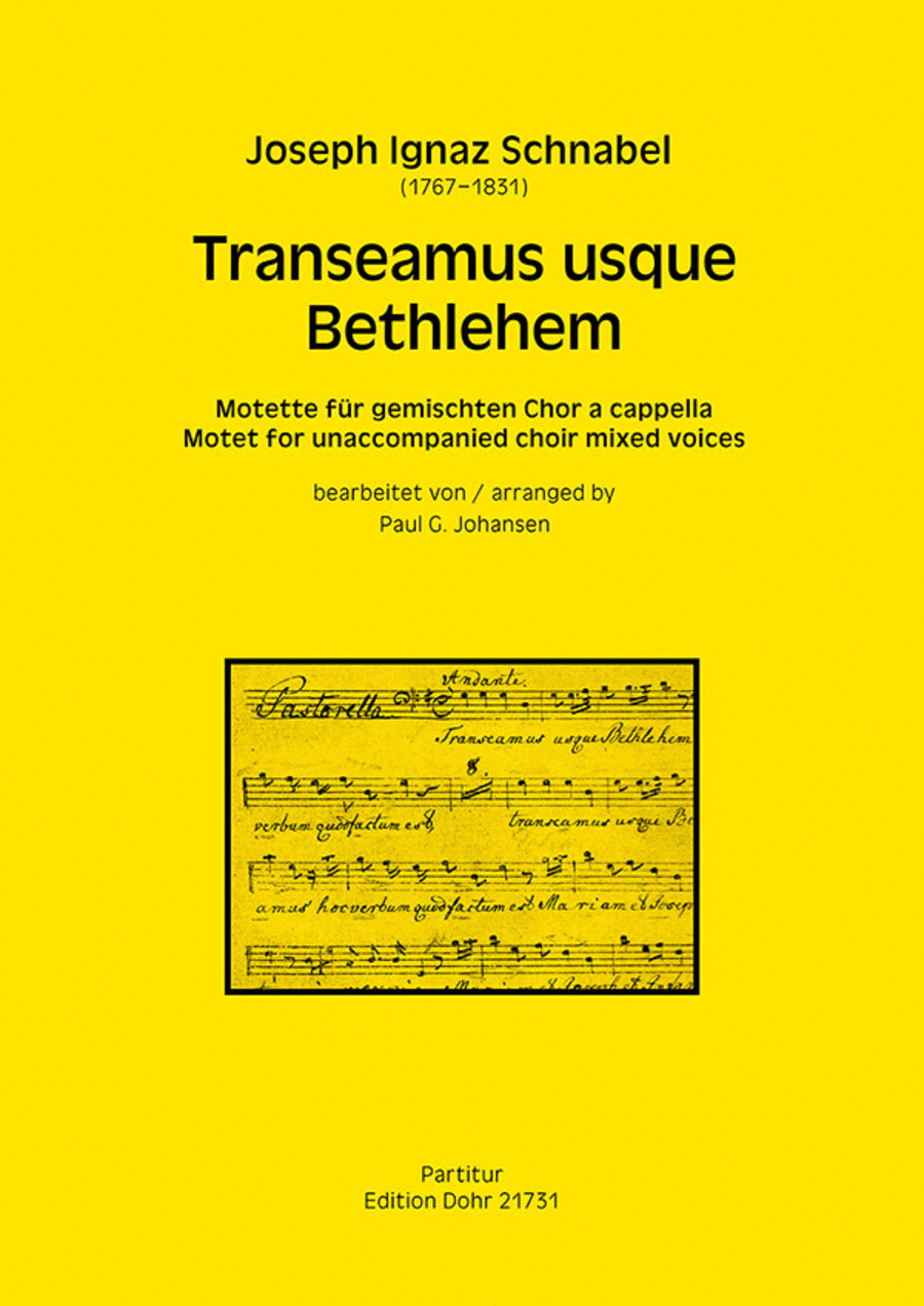 Transeamus usque Bethlehem -Motette für gemischten Chor a cappella-