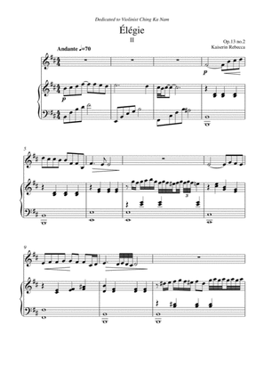 Élégie II (Op.13 no.2)