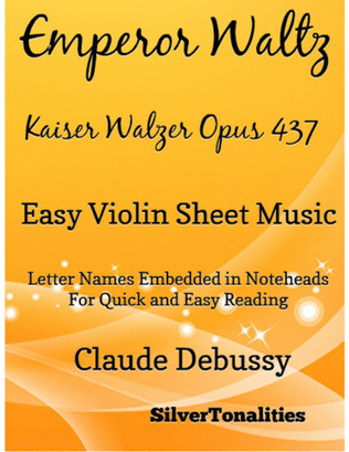 Book cover for Emperor Waltz Opus 437 Easy Violin Sheet Music