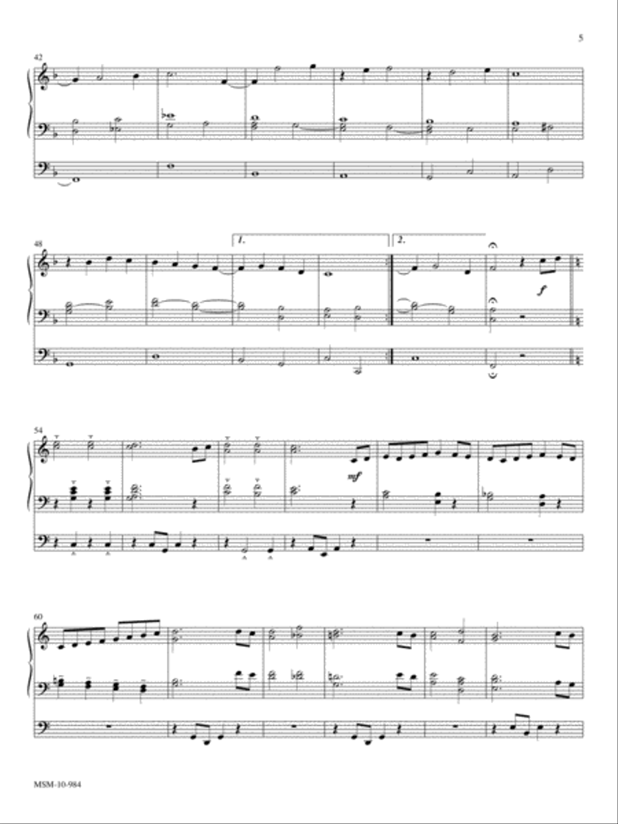 Suite in Classic Style Suite in Classic Style Organ scores gallery preview page 4