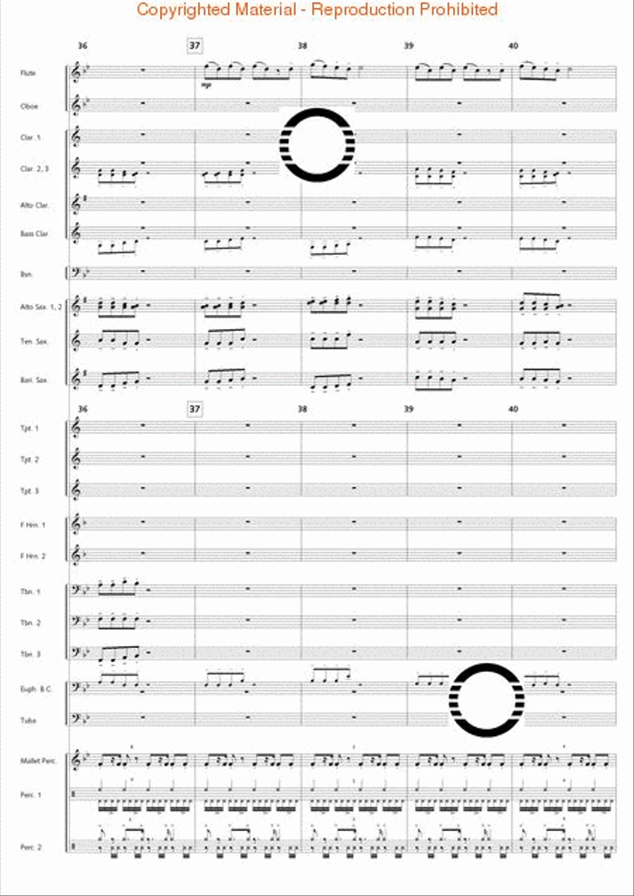 Holiday Jambalaya Concert Band scores gallery preview page 9