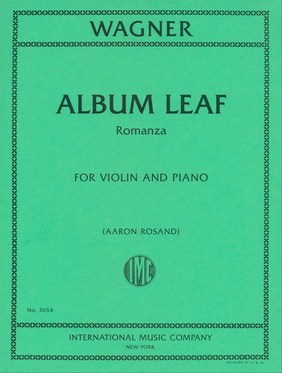 Album Leaf (Romanza) Violin Solo scores gallery preview page 1