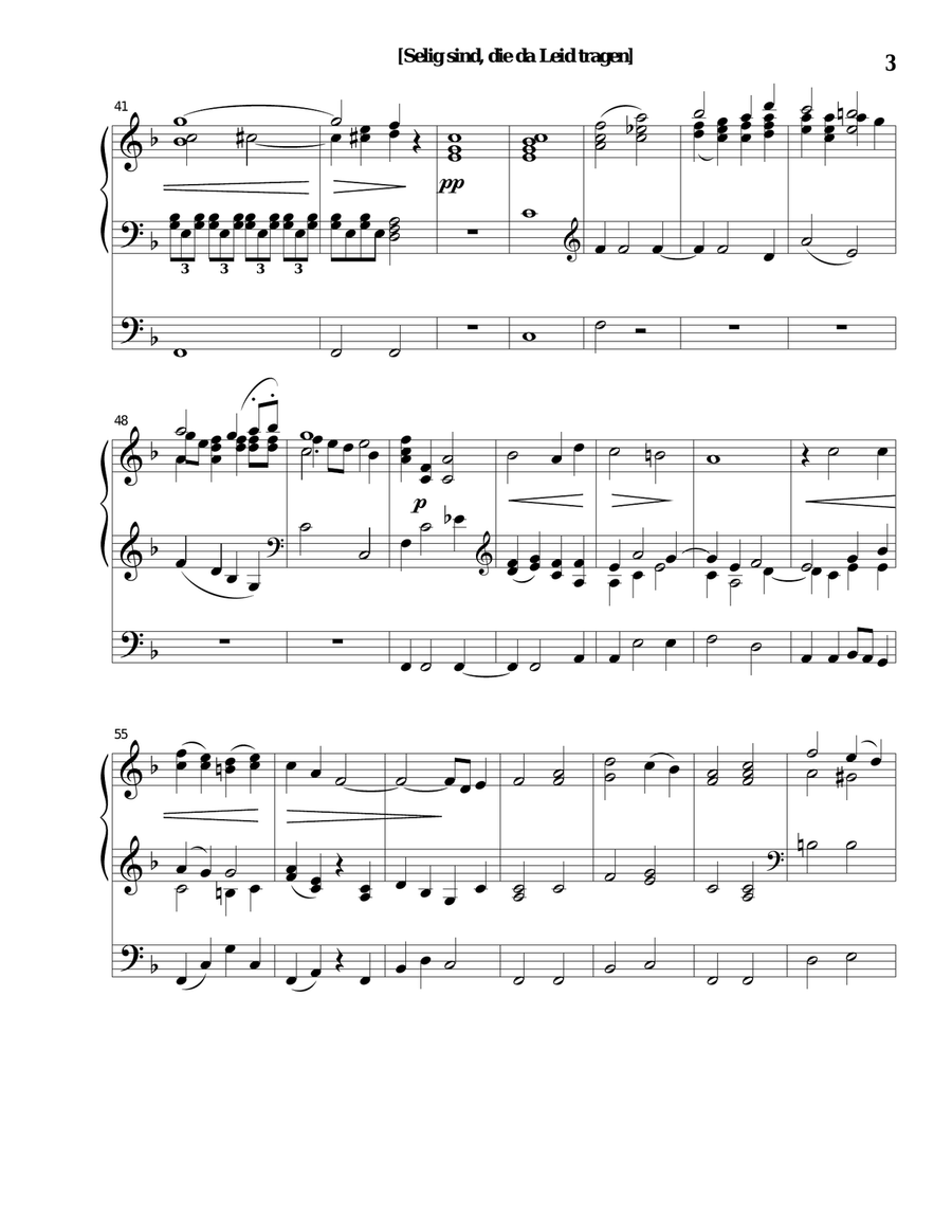 The Brahms Requiem Small Ensemble scores gallery preview page 3