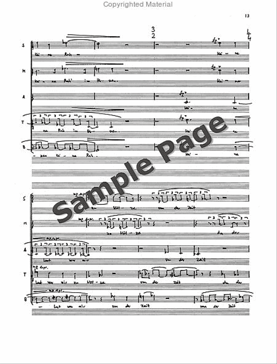 Madrigals 4 From Werther Opera SSATB scores gallery preview page 14
