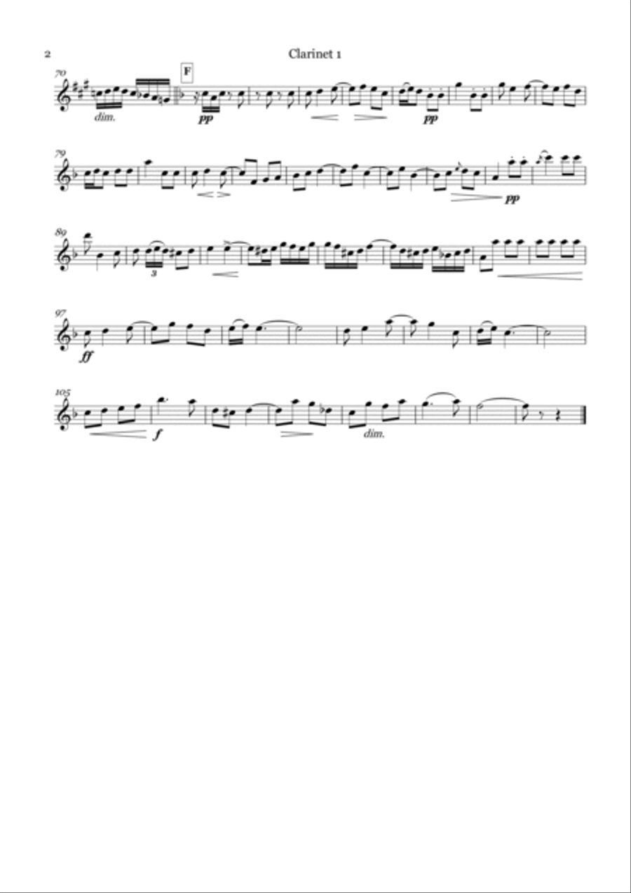 La Entra de la Mutra Pasodoble for Clarinet Quartet Clarinet Quartet scores gallery preview page 6