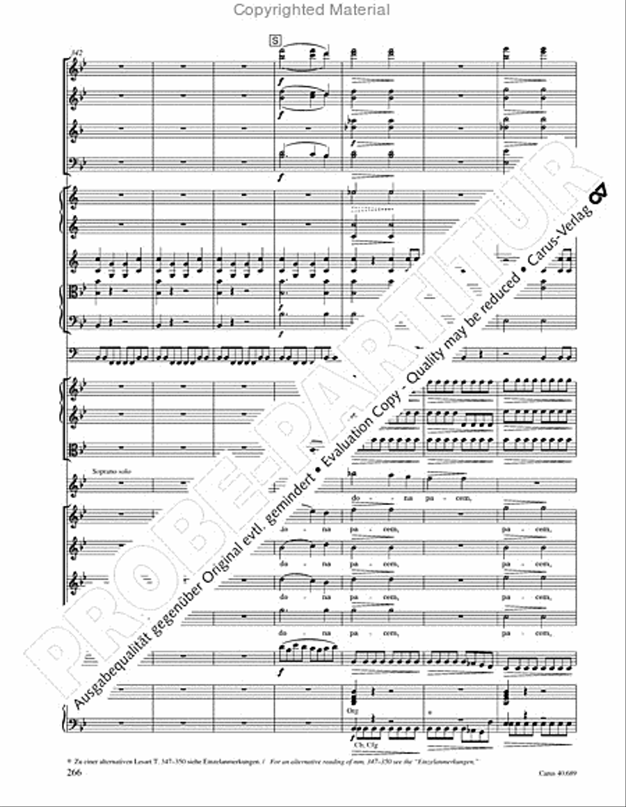 Missa solemnis Missa solemnis 4-Part scores gallery preview page 282