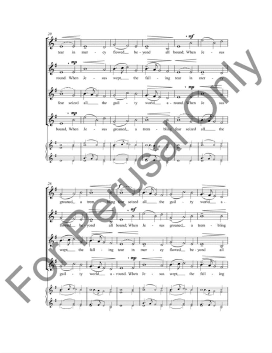 When Jesus Wept TTBB scores gallery preview page 4