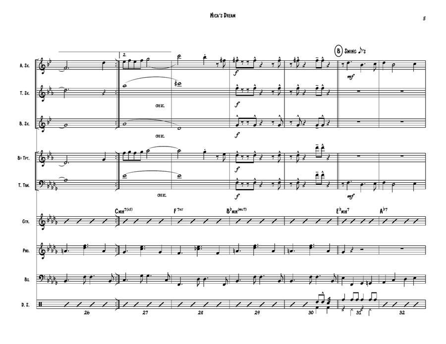 Nica's Dream Jazz Ensemble scores gallery preview page 5