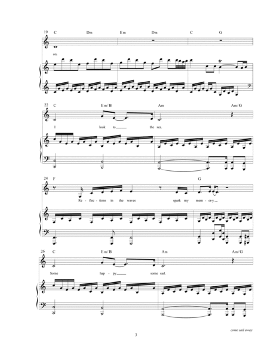 Come Sail Away Voice scores gallery preview page 5