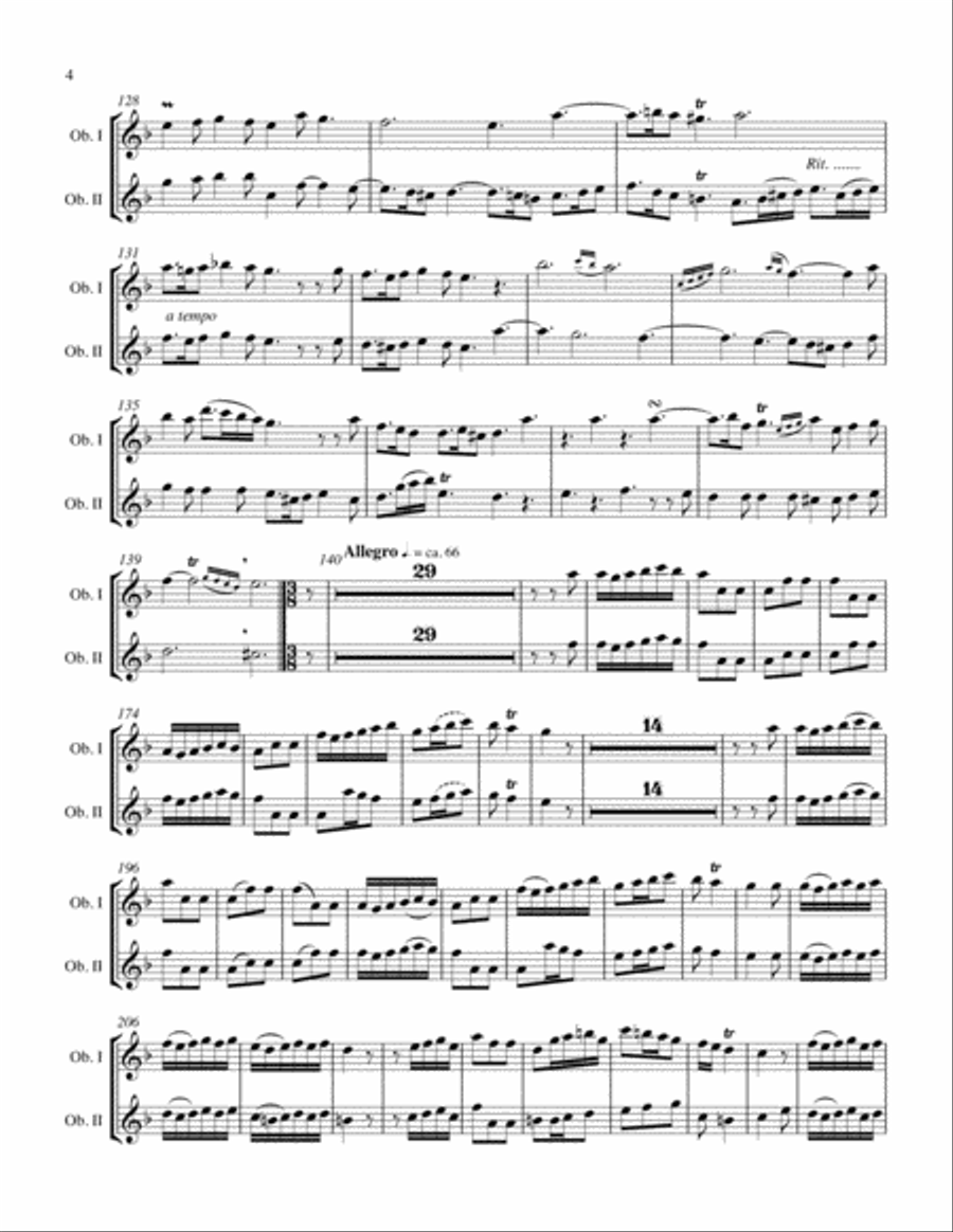 Concerto for Two Oboes in F Major, Op. 9 No 3 Woodwind Duet scores gallery preview page 6