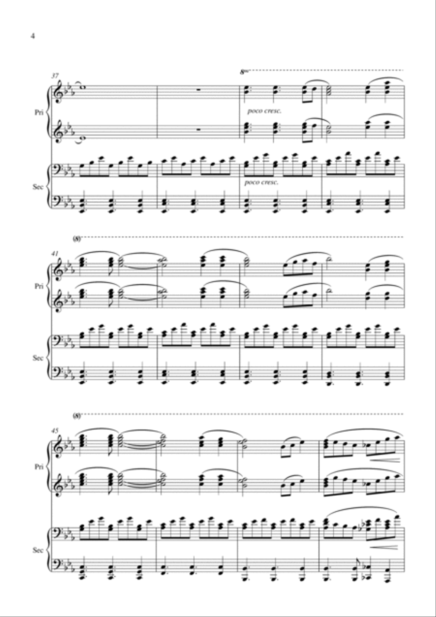 Kumbaya (Come by here, my Lord) 1 Piano, 4-Hands scores gallery preview page 5