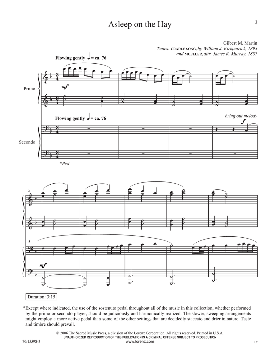 Christmas Day In the Morning! (Digital Download) Piano Duet scores gallery preview page 3