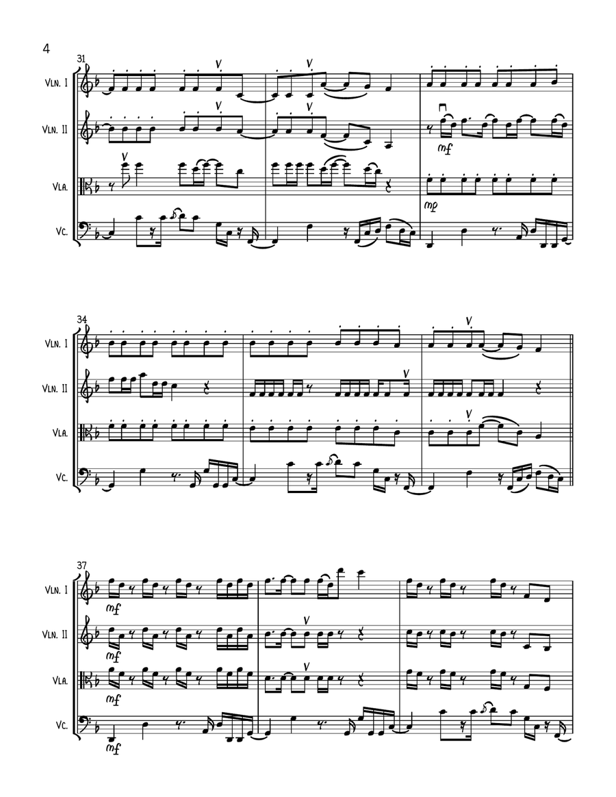 Dynamite String Quartet scores gallery preview page 4