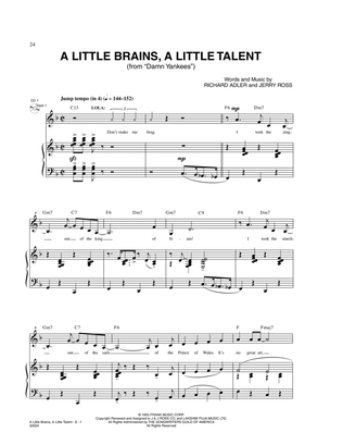 Book cover for A Little Brains, A Little Talent (from Damn Yankees)