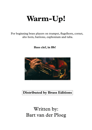 Book cover for Warm-Up! - For beginning Brass Players - Bass Clef in Bb
