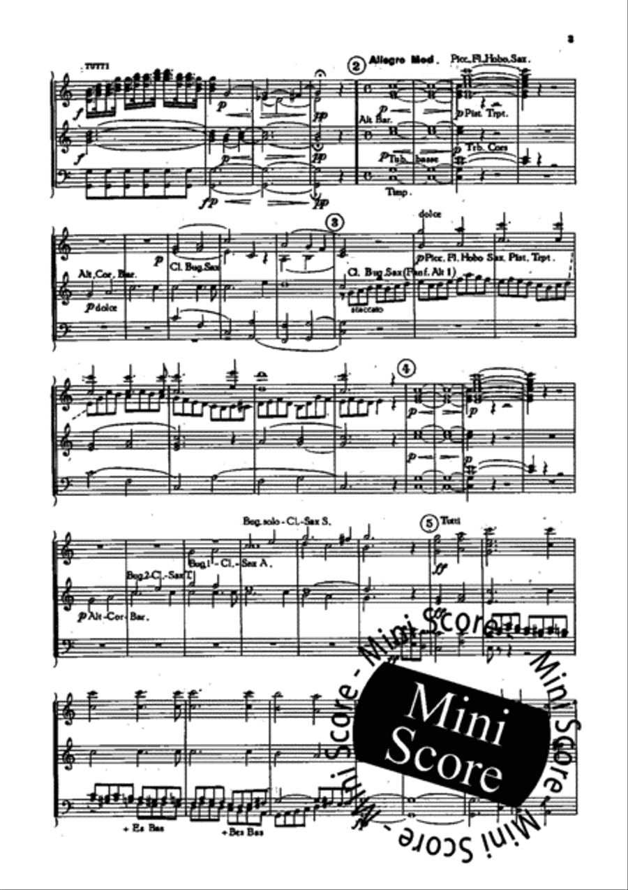 Joseph in Egypte Concert Band scores gallery preview page 6