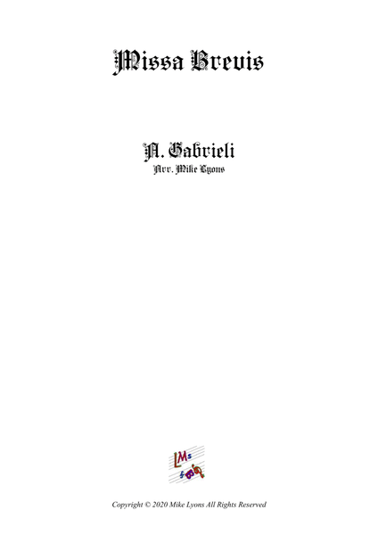 Clarinet Quintet - Missa Brevis (A. Gabrieli) image number null