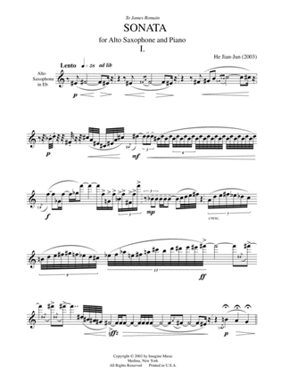 Sonata for Alto Saxophone & Piano