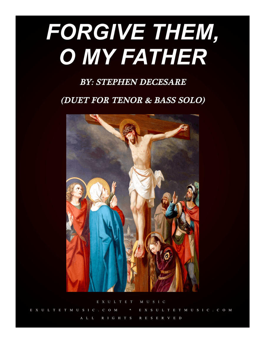 Forgive Them, O My Father (Duet for Tenor and Bass Solo) Bass Voice scores gallery preview page 1