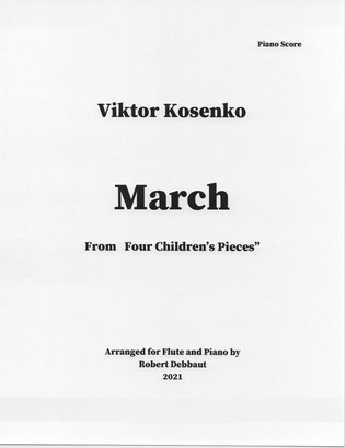 "March" by Viktor Kosenko (from Four Children's Pieces for Flute)