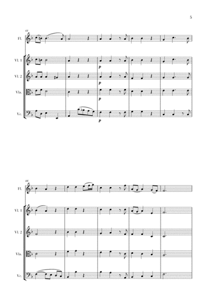 Haendel - Lascia ch’io pianga (for Flute and String Quartet) image number null