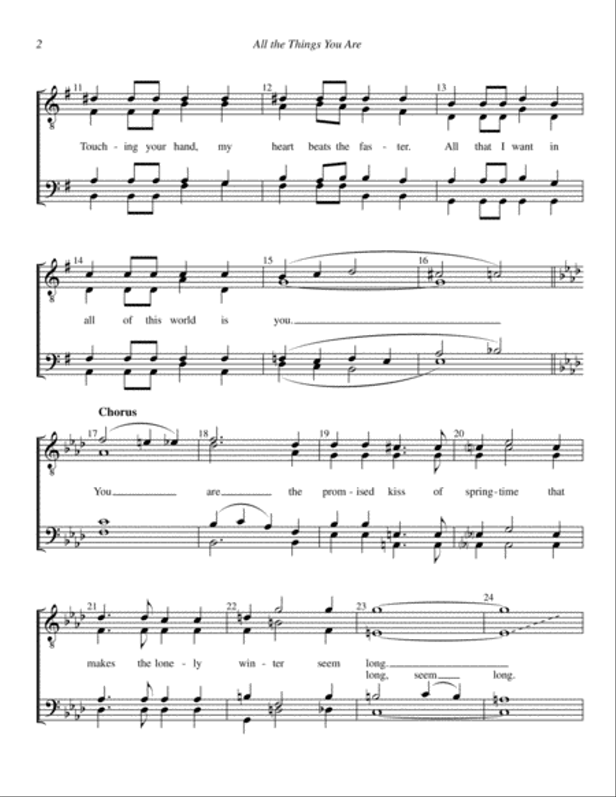 All The Things You Are All The Things You Are TTBB scores gallery preview page 2