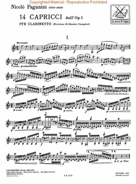 14 Capriccos, Op. 11, No. 6 (Moto Perpetuo)