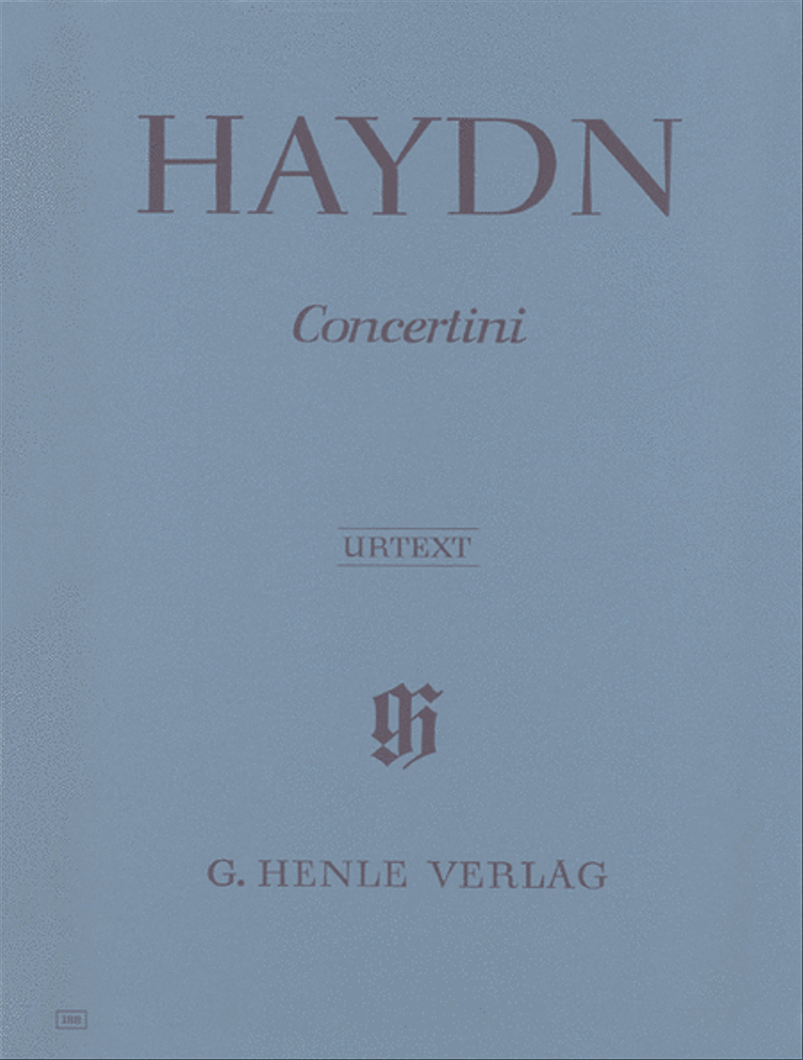 Concertini for Piano (Harpsichord) with Two Violins and Violoncello Piano Quartet scores gallery preview page 1