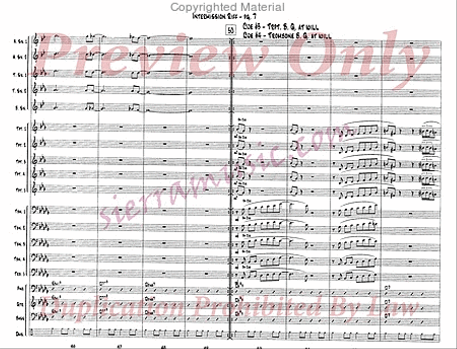 Intermission Riff Jazz Ensemble scores gallery preview page 8