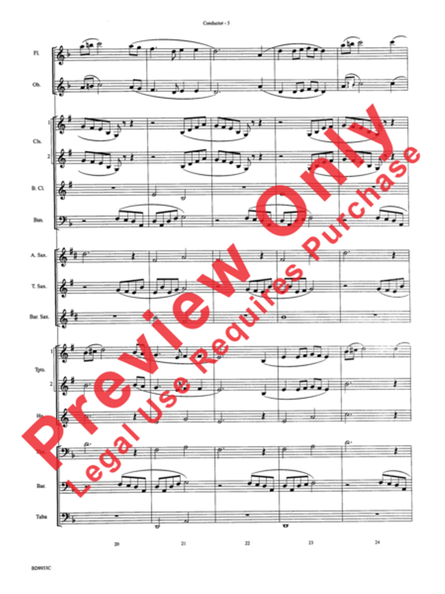Song Without Words Concert Band scores gallery preview page 7