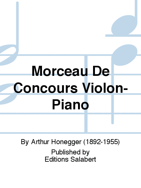 Morceau De Concours Violon-Piano