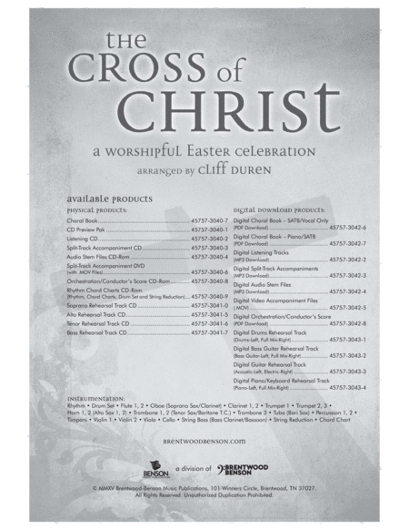 The Cross of Christ (Split-Track Accompaniment CD) image number null